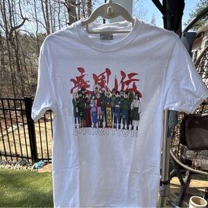 Naruto Shippuden Primitive T-Shirt Official Anime Skate Collab Graphic Tee Uni S